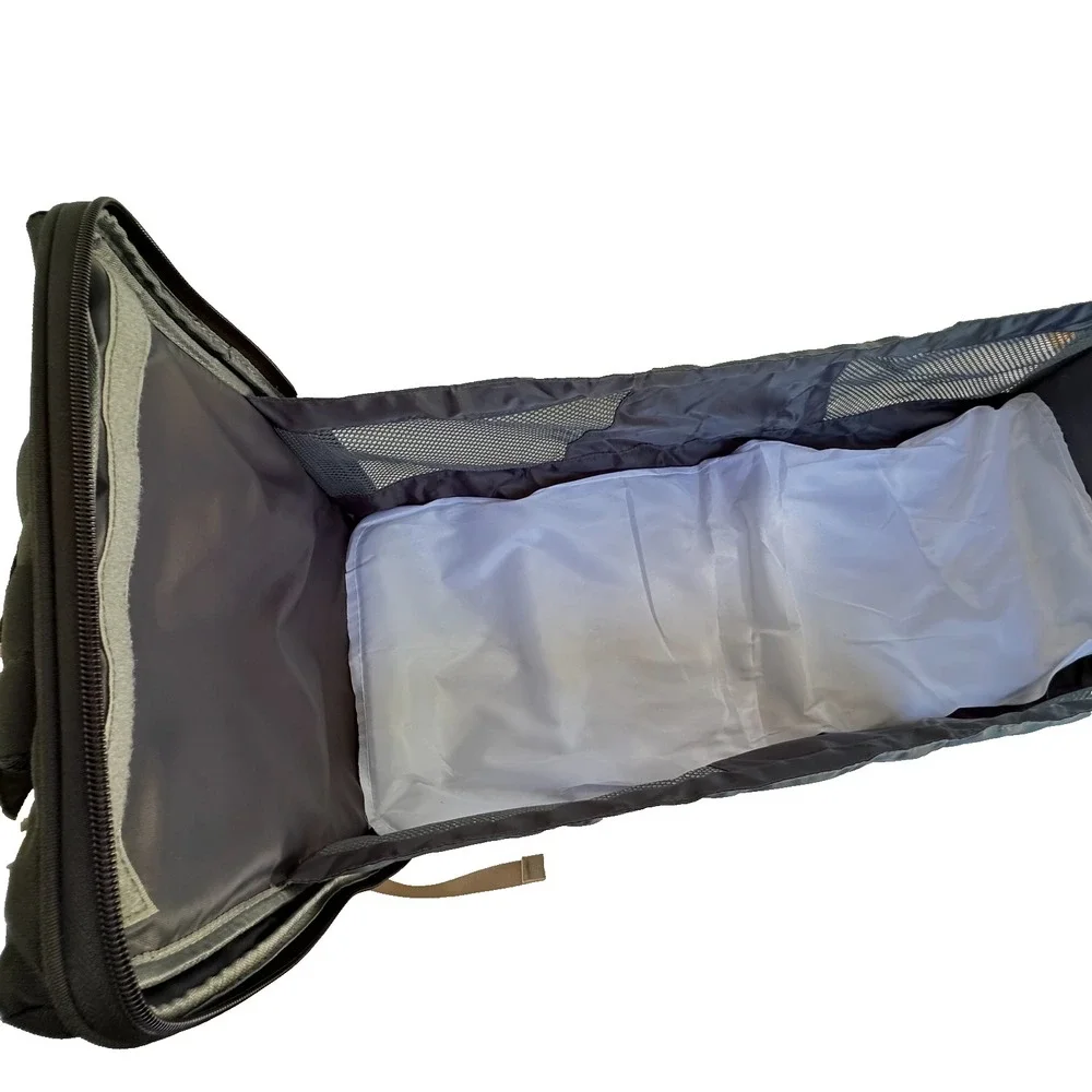 Diaper Bag Backpack Black Portable Bassinet Changing Station Insulated Pockets